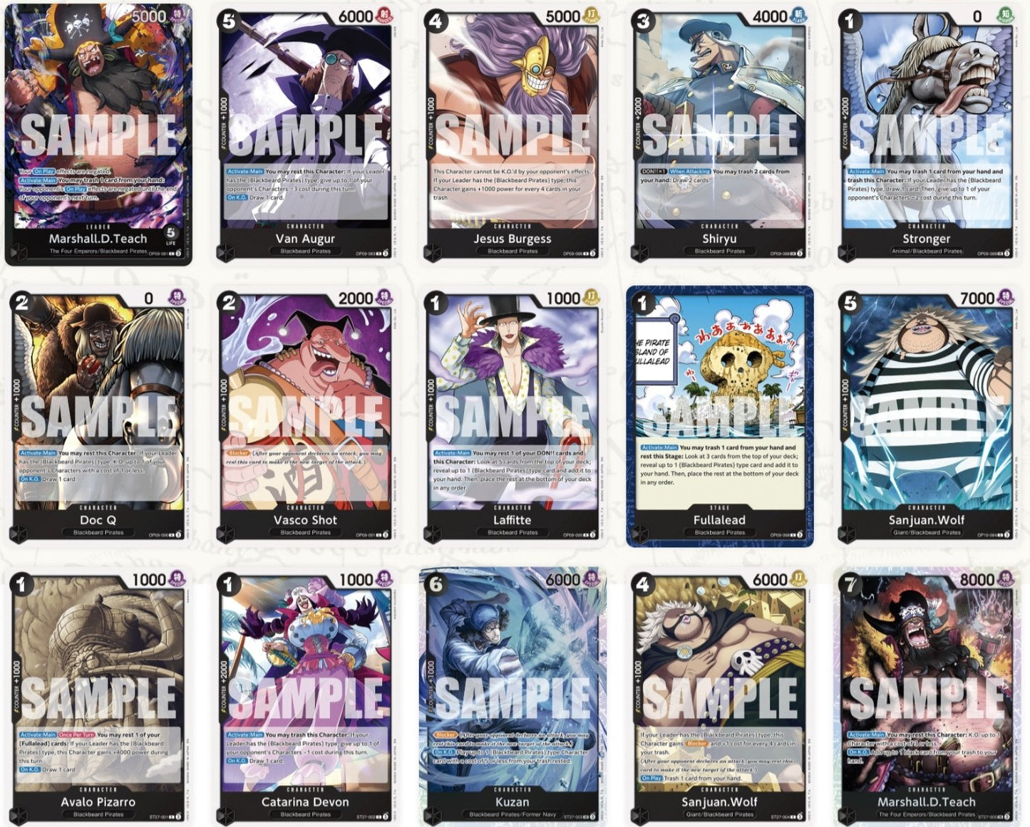 ST 27 Blackbeard starter deck One Piece TCG