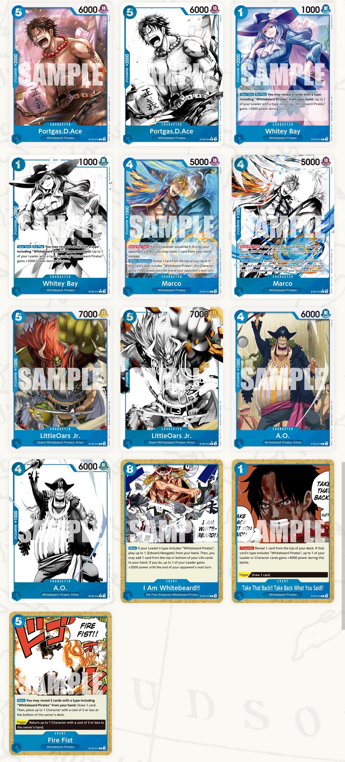 ST 22 Ace & Newgate Starter deck One Piece TCG