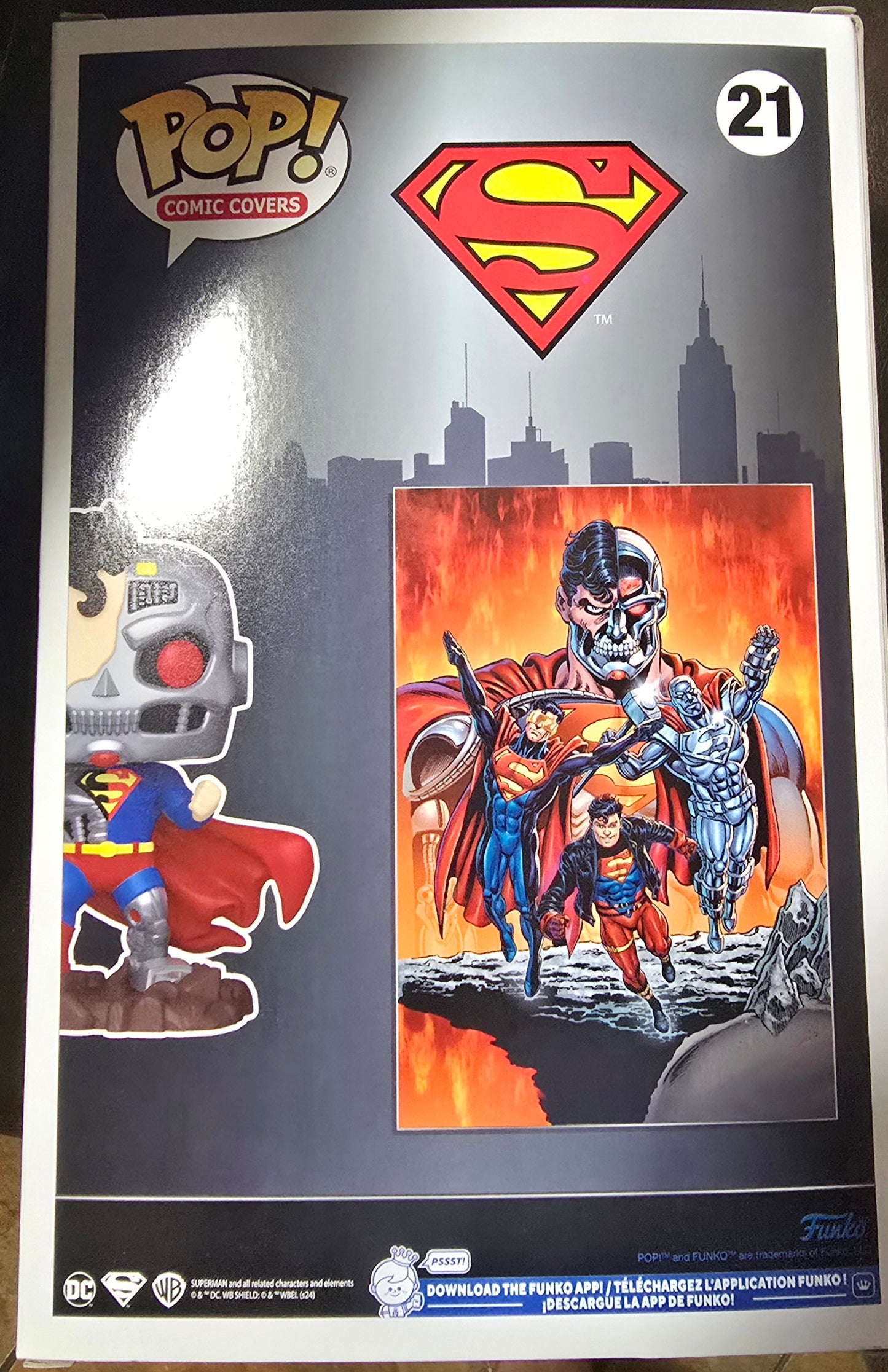 Cyborg Superman 21 Funko Pop Comic Book Covers