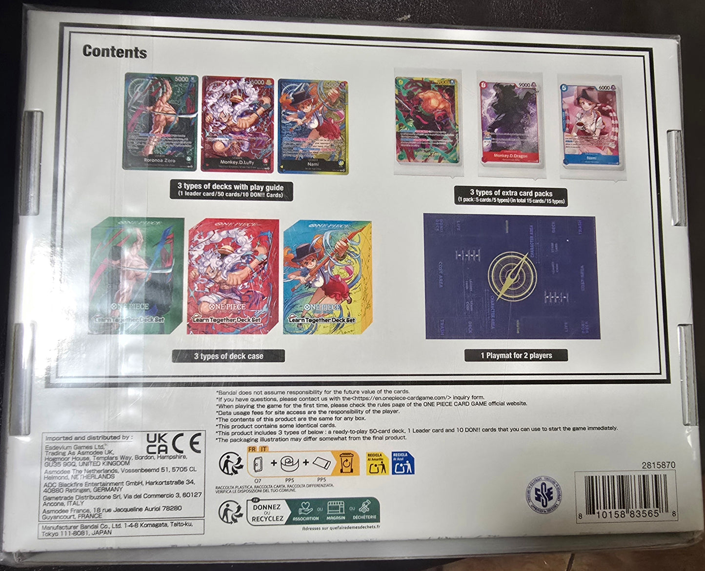 One Piece TCG Learn Together Deck Set