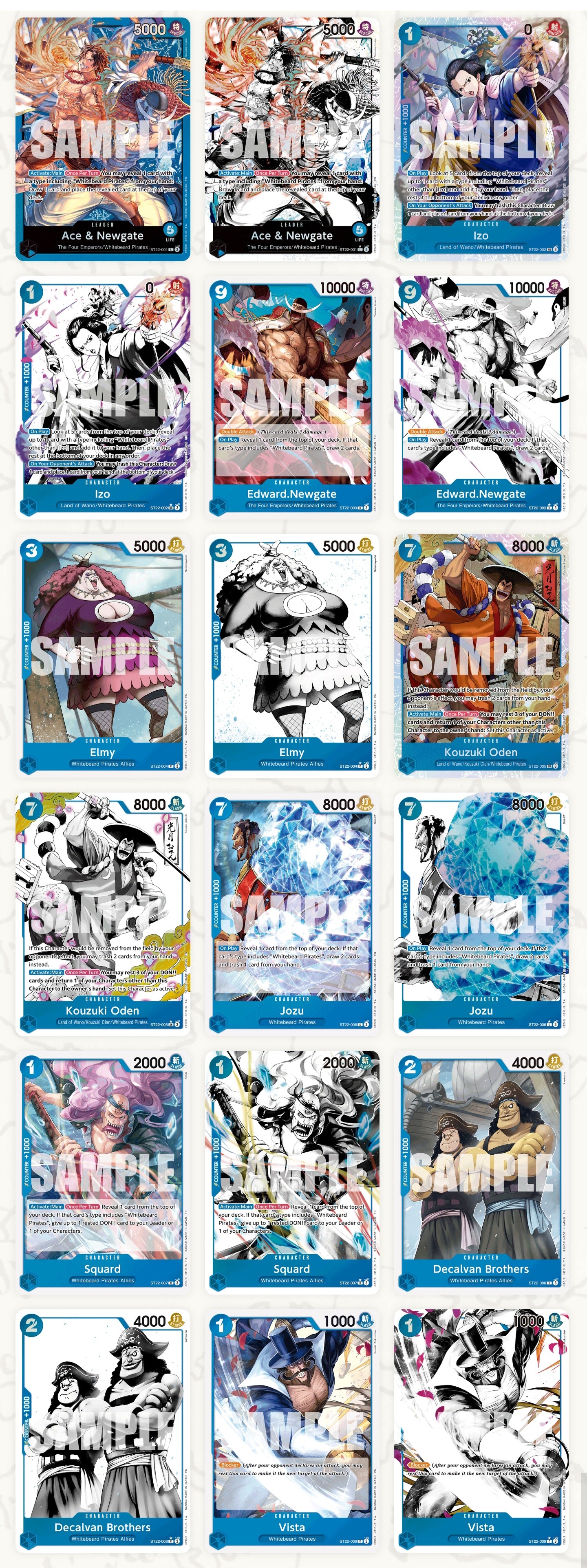 ST 22 Ace & Newgate Starter deck One Piece TCG